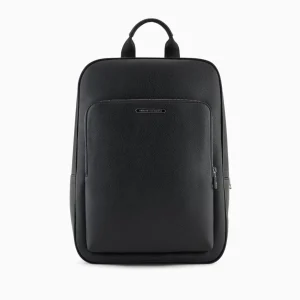 Zaino uomo nero in ecopelle