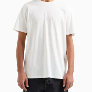T-shirt uomo bianca in cotone