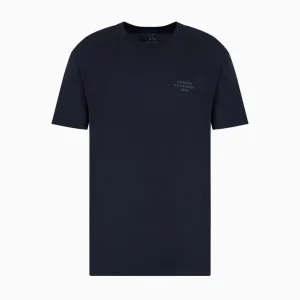 T-shirt uomo blu navy in cotone
