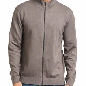 Cardigan uomo grigio in viscosa