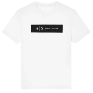 T-shirt uomo bianca in cotone