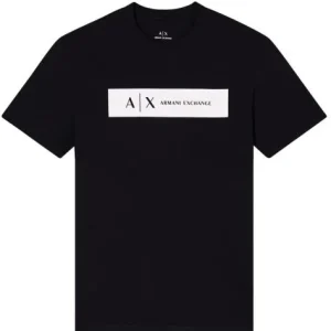 T-shirt uomo nera in cotone