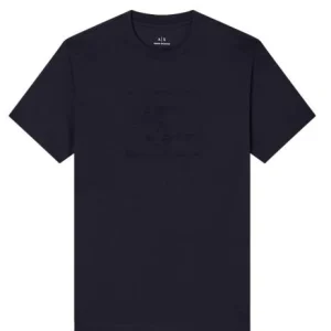 T-shirt uomo blu in cotone