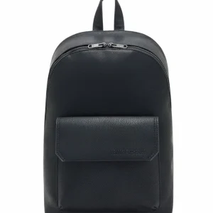 Zaino uomo nero in ecopelle