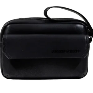 Beauty case uomo nero in ecopelle