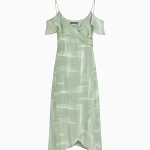 Abito donna verde acqua in viscosa