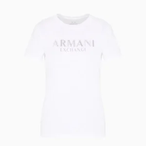 T-shirt donna bianca in cotone