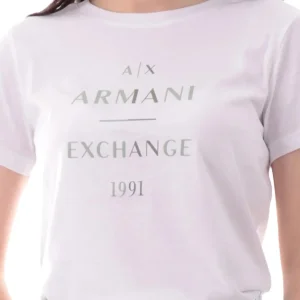 T-shirt donna bianca in cotone