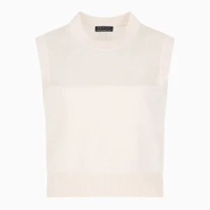 Top donna bianco in viscosa