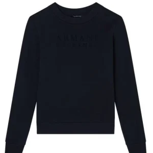 Felpa donna nera in cotone