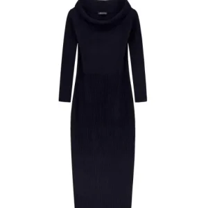 Abito donna nero in viscosa