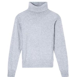 Maglia donna grigia in misto lana