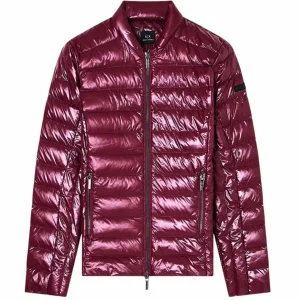 Giubbino donna bordeaux in nylon