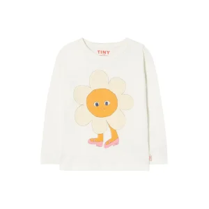 FLOWER GRAPHIC SLEEVE TEE