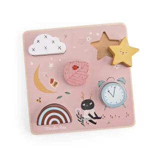 Puzzle sensoriale ad incastro in legno, Dopo la pioggia