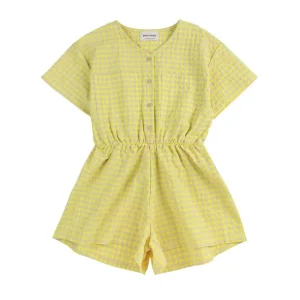 Vichy woven playsuit