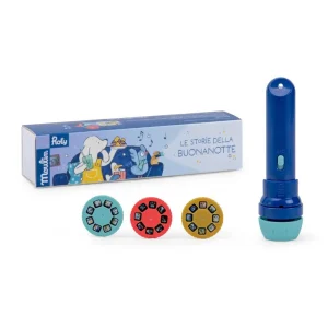 Torcia proietta storie Puce e Pilou