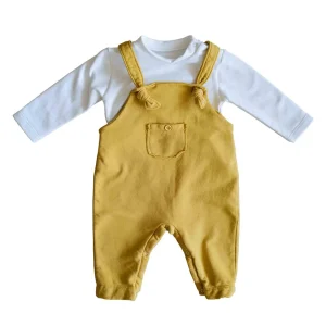 Set salopette con T-shirt