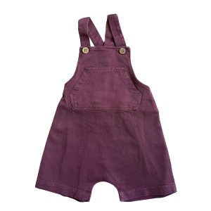 Salopette in denim Bordeaux