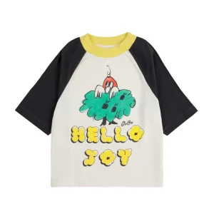 Hello Joy ranglan sleeves T-shirt