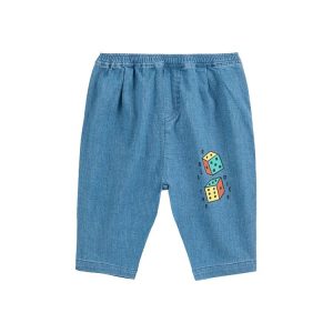 Roll The Dice light denim pants