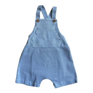 Salopette in denim Avio