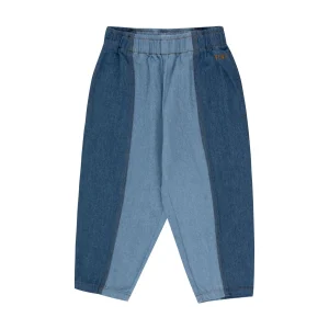 DENIM BARREL TROUSERS