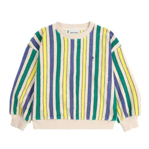 Multicolor Stripes terry cloth sweatshirt
